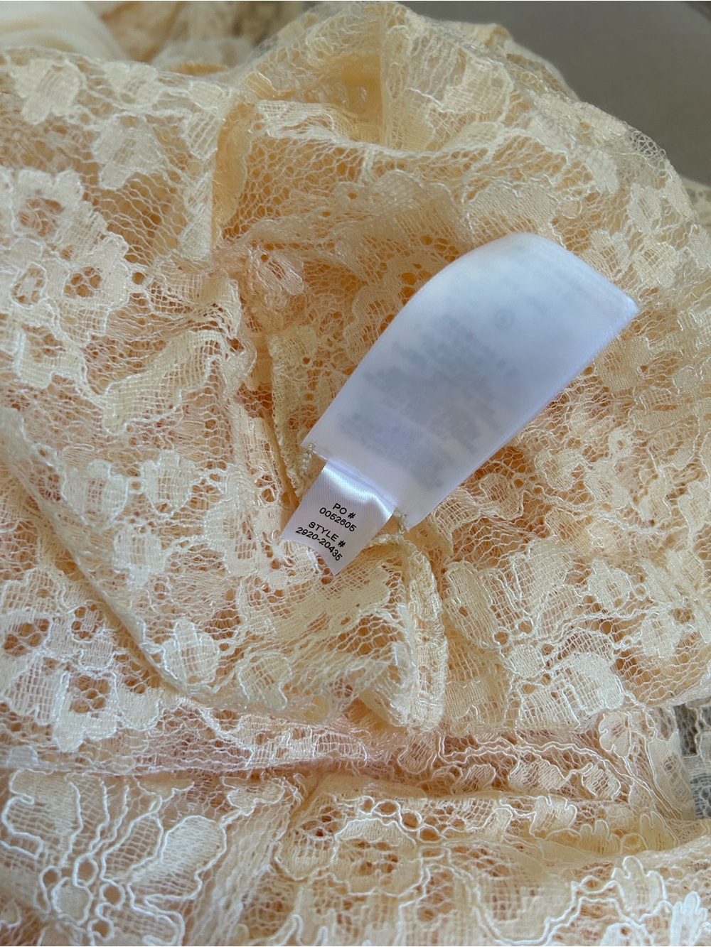 DOEN Costine Maxi Dress Vanilla Cream Lace Sheer - Picture 14 of 16